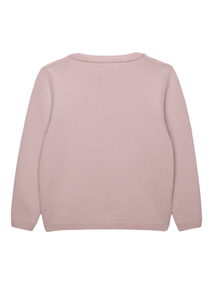 Trotters Kids' Kitty Jumper, Pink - view 2, Pink