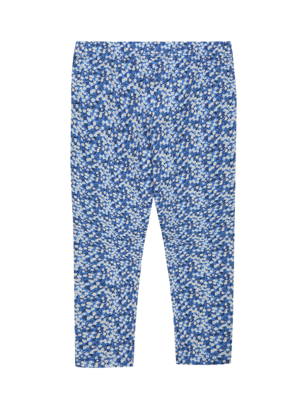 Trotters Kids' Liberty Mitsi Valeria Cotton Blend Leggings, Blue - view 2, Blue
