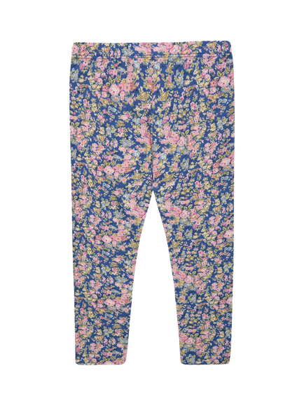 Trotters Kids' Liberty Tatum Cotton Blend Leggings, Blue/Multi - view 2, Blue/Multi