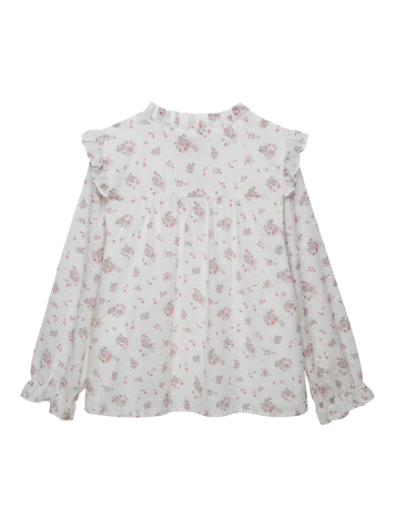 Trotters Kids' Arabella Floral Blouse, Pink - view 2, Pink
