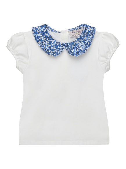 Trotters Kids' Mitsi Pie Crust Jersey Top, White/Multi, White/Multi