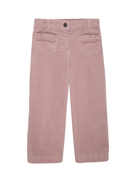 Trotters Kids' Jessica Cotton Blend Wide Leg Trousers, Pink, Pink