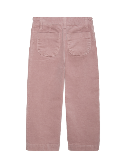 Trotters Kids' Jessica Cotton Blend Wide Leg Trousers, Pink - view 2, Pink
