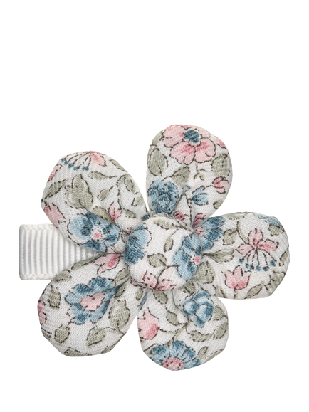 Trotters Kids' Liberty Tana Lawn Flower Hair Clip, Blue/Multi, Blue/Multi