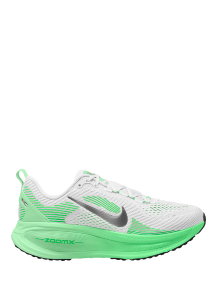 Nike Vomero 18 ZoomX ReactX Women's Sports Shoe, White/Green/Silver, White/Green/Silver