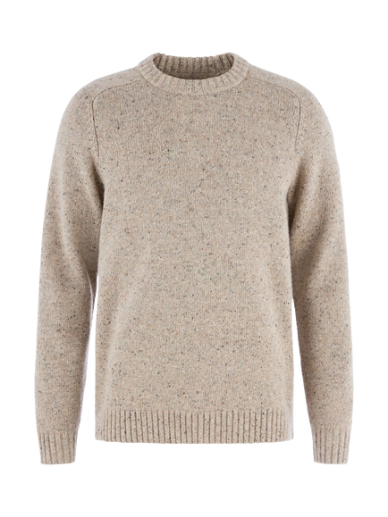Fjällräven Övik Crew Neck Wool Blend Jumper, Grey, Grey