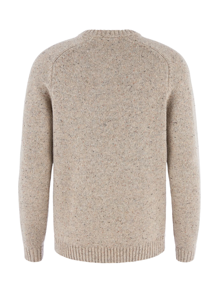 Fjällräven Övik Crew Neck Wool Blend Jumper, Grey - view 2, Grey