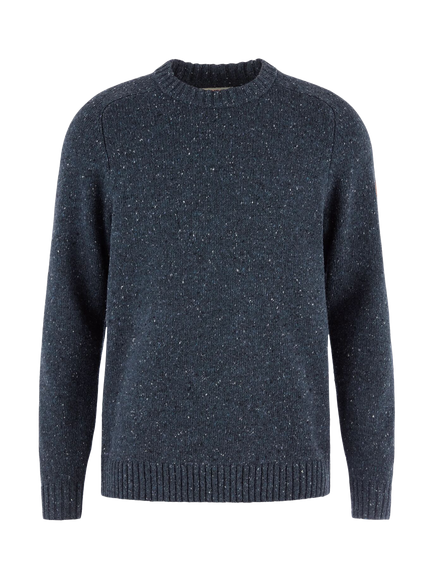 Fjällräven Övik Crew Neck Wool Blend Jumper, Dark Navy, Dark Navy