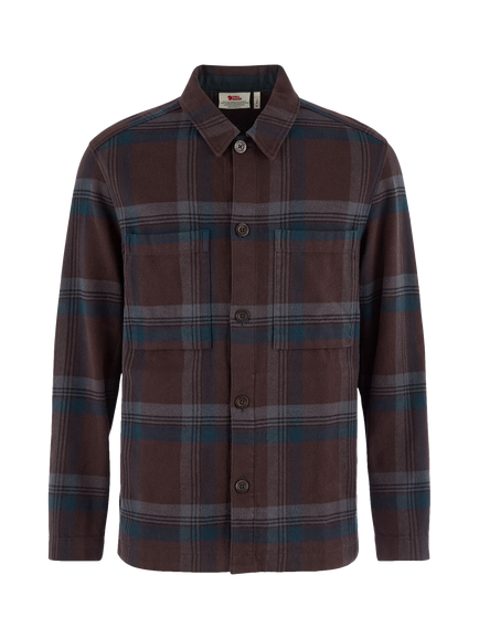 Fjällräven Singi Check Cotton Shirt, Black Oak/Navy, Black Oak/Navy
