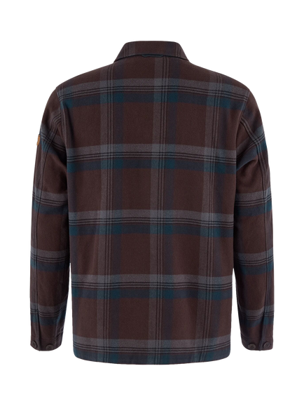 Fjällräven Singi Check Cotton Shirt, Black Oak/Navy - view 2, Black Oak/Navy