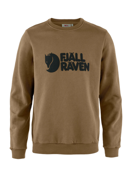 Fjällräven Logo Sweater, Wood Brown, Wood Brown