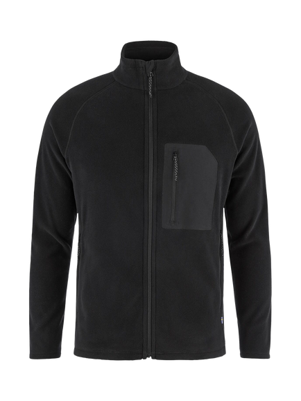 Fjällräven Kaipak Fleece Zip Front Top, Black-black, Black-black