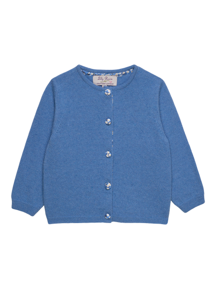 Trotters Baby Liberty Mitsi Valeria Wool Blend Cardigan, Blue, Blue