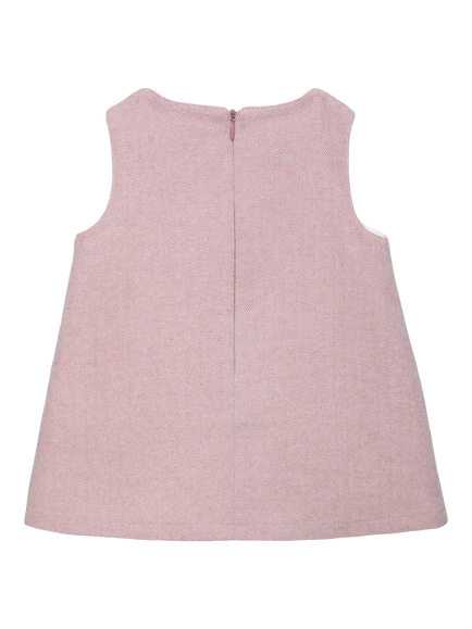 Trotters Baby Georgina Pocket Dress, Pale Pink - view 2, Pale Pink