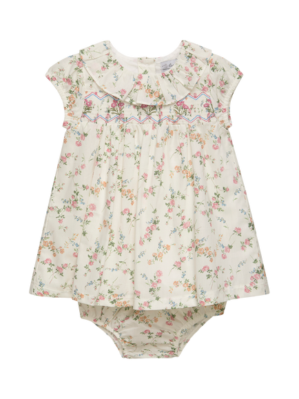 Trotters Baby Elizabeth Smocked Dress Set, Multi, Multi