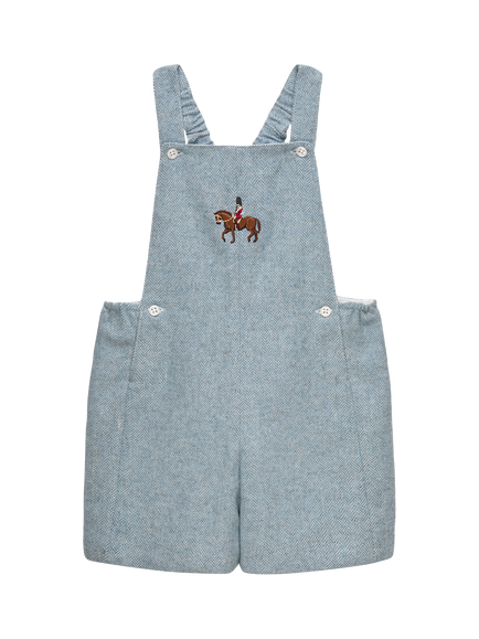 Trotters Baby Alfie Guardsman Dungarees, Pale Blue, Pale Blue