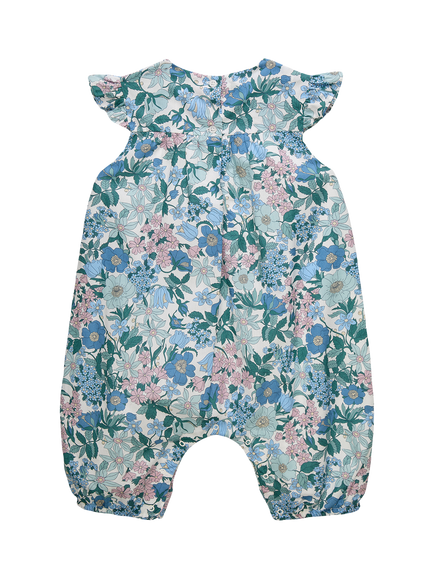 Trotters Baby Clarabell Romper, Blue/Multi - view 2, Blue/Multi