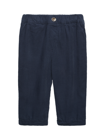Trotters Baby Rafferty Cord Trousers, Navy