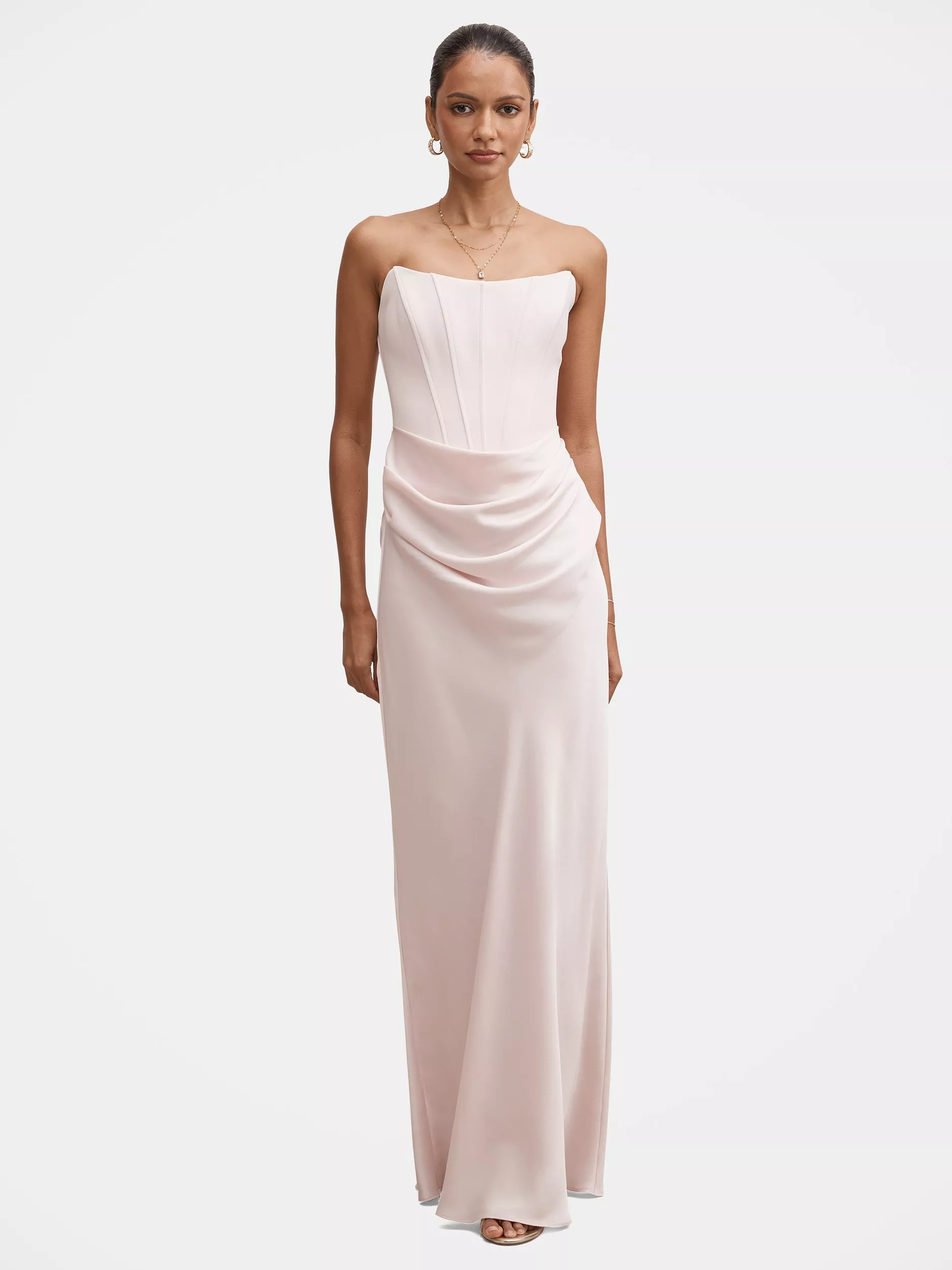 forever new pink maxi dress Forever New Pink Ruffle Midi Dress Forever New Poppy Ruffle Pink Lilac   Hire For A Night