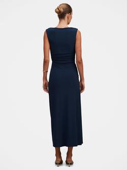 Forever New Kinsley Ruched Sleeveless Jersey Dress, Evening Navy - view 2, Evening Navy