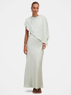 Forever New Zinnia Cape Maxi Dress, Dusty Aqua, Dusty Aqua