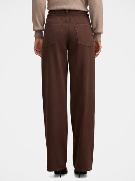 Forever New Gia Wide Leg Jeans, Chocolate - view 2, Chocolate