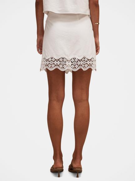 Forever New Skye Trim Detail Mini Skirt - view 2, Porcelain Co-ord