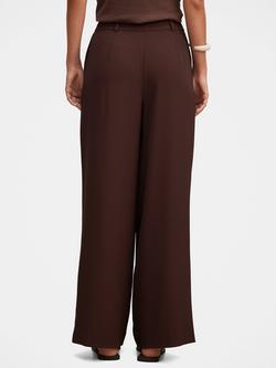 Forever New Dani Straight Leg Trousers, Chocolate Mousse - view 2, Chocolate Mousse