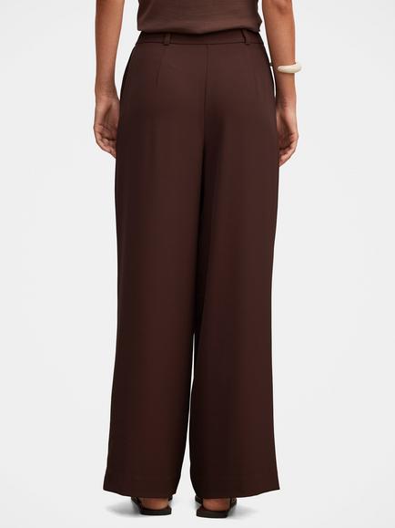 Forever New Dani Straight Leg Trousers, Chocolate Mousse - view 2, Chocolate Mousse