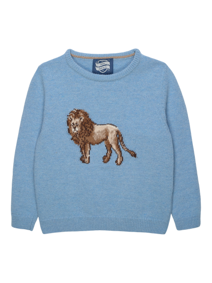 Trotters Kids' Augustus Jumper, Blue/Multi, Blue/Multi