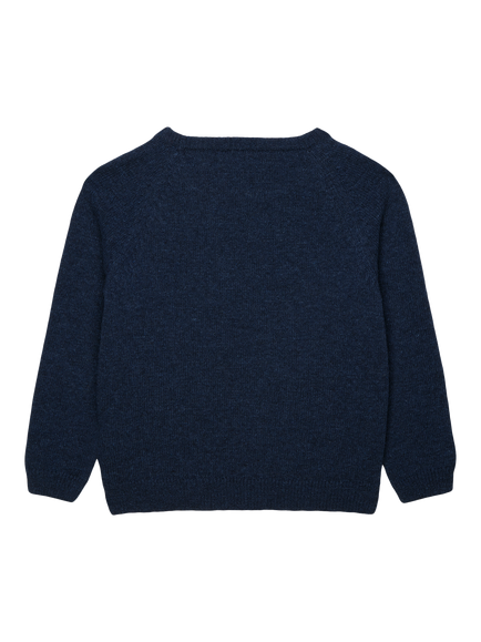Trotters Kids' Henry Car Jumper, Navy/Multi - view 2, Navy/Multi