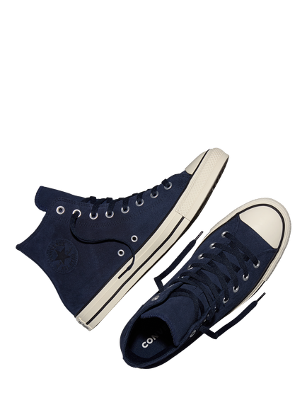 Converse Chuck Taylor All Star Suede Hi-Top Trainers, Obsidian - view 2, Obsidian