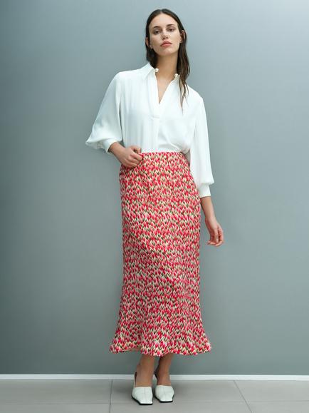 French Connection Noelle Floral Print Skirt, Pink/Multi, Pink/Multi