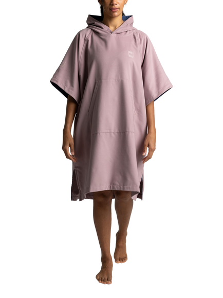 Red Quick Dry Microfibre Poncho Changing Robe, Admiral Blue, Salty Pink