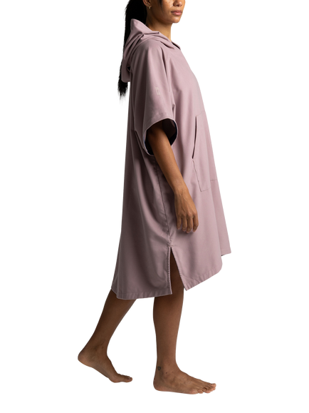 Red Quick Dry Microfibre Poncho Changing Robe, Admiral Blue - view 2, Salty Pink