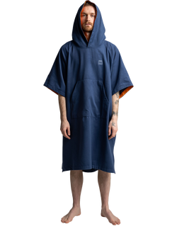 Red Quick Dry Microfibre Poncho Changing Robe, Admiral Blue, Admiral Blue