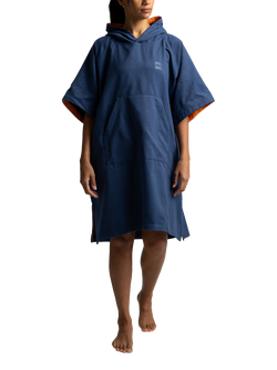 Red Quick Dry Microfibre Poncho Changing Robe, Admiral Blue - view 2, Admiral Blue
