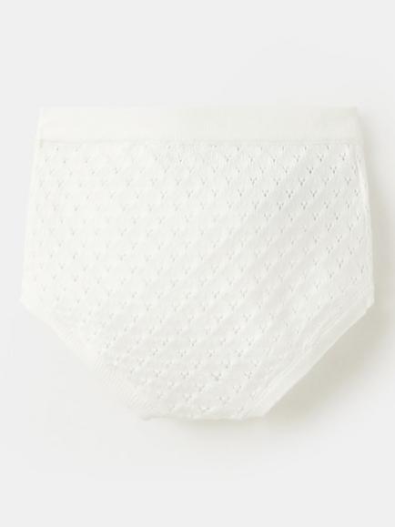 Mango Baby Knitted Bloomer Shorts, Off White - view 2, Off White