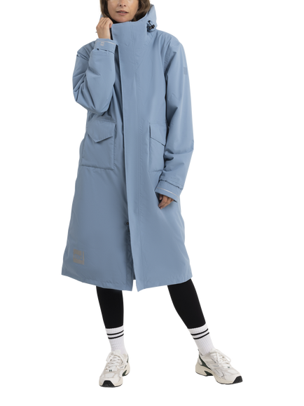 Red Unisex EVO Pro Slimline Waterproof Changing Robe Parka Jacket, Alpine Blue