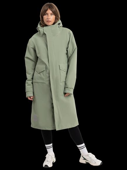 Red Unisex EVO Pro Slimline Waterproof Changing Robe Parka Jacket, Sage Green
