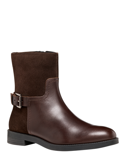 Geox Esmeena Ankle Boots, Dark Brown - view 2, Dark Brown