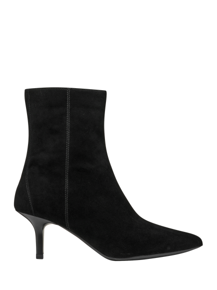 Geox Kleopy Suede Kitten Heel Ankle Boots, Black, Black