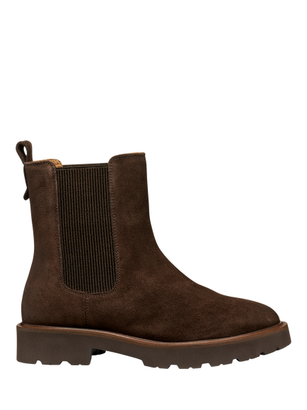 Geox Norize Suede Norize Chelsea Boots, Dark Brown, Dark Brown