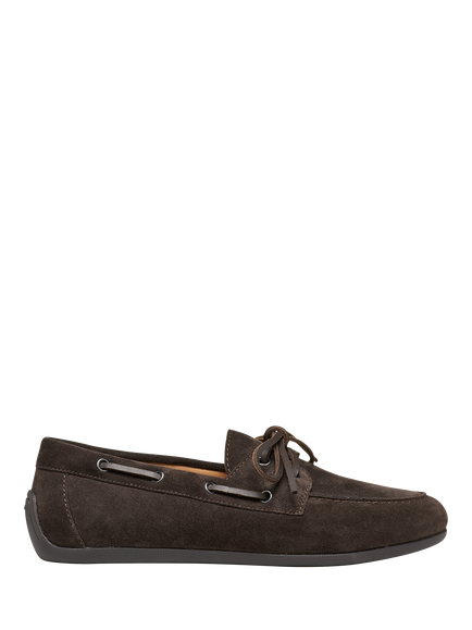 Geox Addisse Suede Loafers, Chocolate, Chocolate