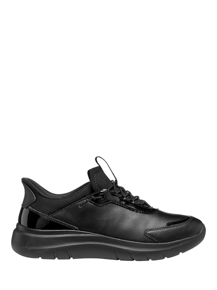 Geox Plummery Plus Low Top Trainers, Black, Black