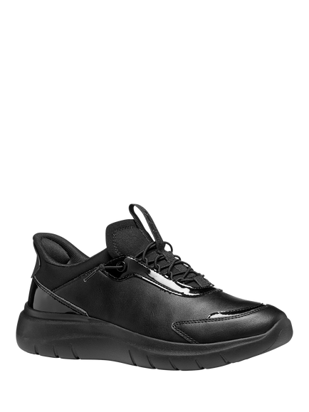 Geox Plummery Plus Low Top Trainers, Black - view 2, Black