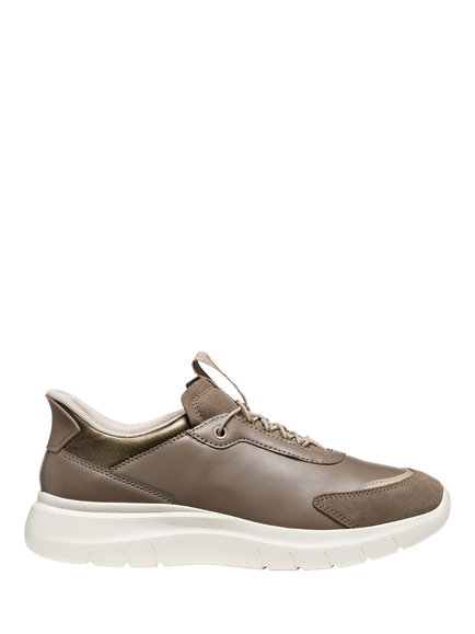 Geox Plummery Plus Low Top Trainers, Dove Grey, Dove Grey