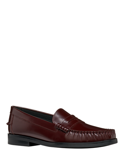 Geox Noemen Leather Loafers - view 2, Wine
