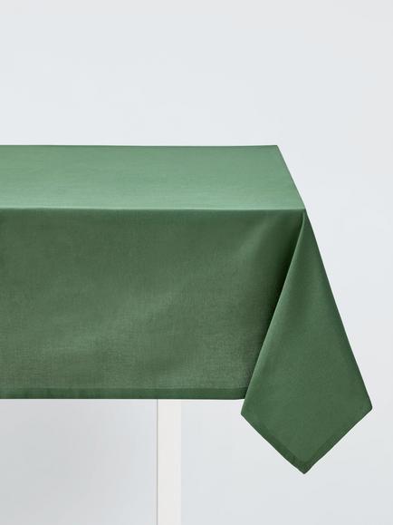 John Lewis Plain Cotton Tablecloth, Green, Green