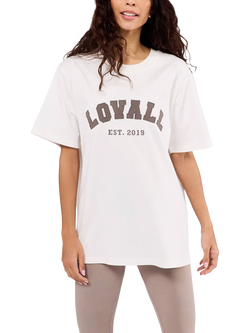 Lovall Graphic Varsity T-Shirt, Off White, Off White